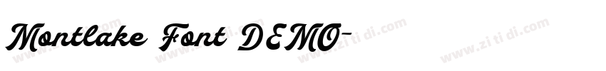 Montlake Font DEMO字体转换
